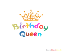 Clipart mit Krone Birthday Queen
