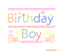 Clipart zum Geburtstag Junge - Birthday Boy