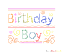 Clipart zum Geburtstag Junge - Birthday Boy
