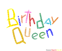 Clipart zum Mädchengeburtstag Birthday Queen