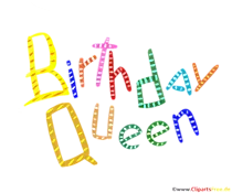 Clipart zum Mädchengeburtstag Birthday Queen