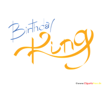 Schriftzug Birthday King