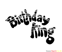 Schwarz-weisses Bild Birthday King