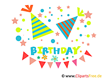 Children Birthday Clipart, eCard, Image
