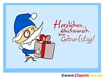 Clipart Geschenk zum Geburtstag
