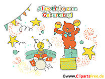 Clipart zum Drucken Geburtstag