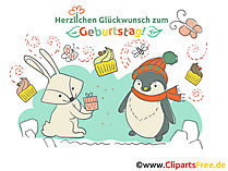 This Birthday Card Features Penguins On The Front And Will Print