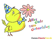 Geburtstag Bild, Clipart, Karte, Wunsch für Kinder