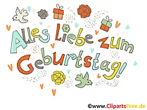 Geburtstagskarte Alles Gute zum Geburtstag kostenlos verschicken