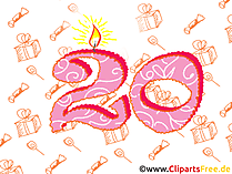 Geburtstagswünsche zum 20.Geburtstag