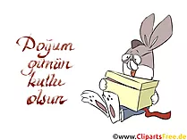 Alles Gute zum Geburtstag auf Türkisch Clipart, Bild, Comic