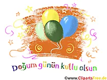 Gefeliciteerd met je verjaardag in Turks