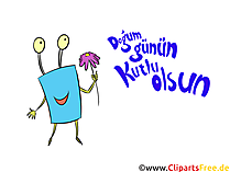 Clipart Geburtstag auf Türkisch