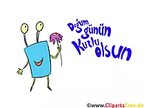 Clipart Geburtstag auf Türkisch