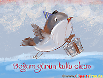 Herzlichen Glückwunsch zum Geburtstag auf Türkisch Clipart, Bild, Glückwunschkarte