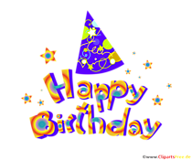 Geburtstagscliparts Happy Birthday