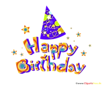 Geburtstagscliparts Happy Birthday