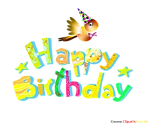 Happy Birthday-Idee Clipart zum Drucken
