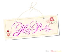 Happy Birthday Handlettering als Grusskarte zum Drucken
