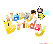 Happy Birthday lustiges Clipart