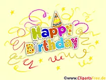 Happy Birthday Nachricht als Bild