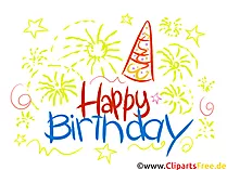 Happy Birthday Plakat zum Ausdrucken