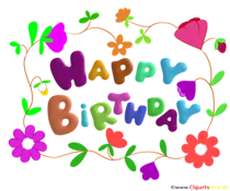 Happy Birthday Schriftzug zum Drucken