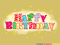 Happy Birthday Text Clipart