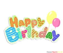 Clipart Happy Birthday