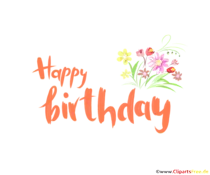 Happy Birthday Typography kostenlos