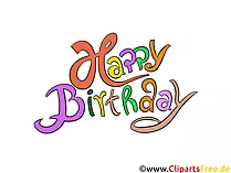Kostenlose Clip Art Happy Birthday