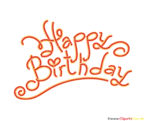 Neon-Buchstaben Happy Birthday
