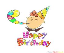 Postkarte Happy Birthday zum Drucken
