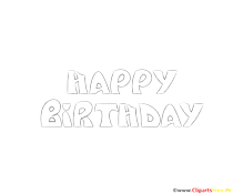 Zum Nachmalen Text Happy Birthday