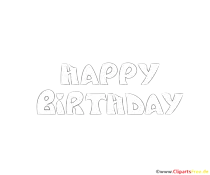 Zum Nachmalen Text Happy Birthday