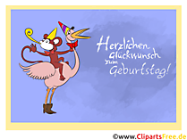Herzlichen Glückwunsch zum Geburtstag Clipart, Karte, Illustration