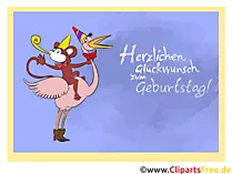 Herzlichen Glückwunsch zum Geburtstag Clipart, Karte, Illustration