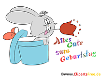Kinder-Geburtstagswünsche für jedes Alter als Clipart