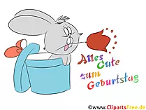 Kinder-Geburtstagswünsche für jedes Alter als Clipart