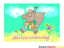 Gratis E Card zum Kindergeburtstag online verschicken