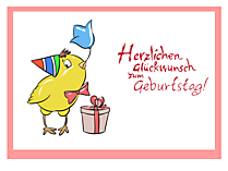 Kindergeburtstag Glueckwunschkarte fuer Kinder