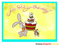 Kostenlose elektronische Grusskarte zum Kindergeburtstag