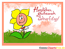 Lustige Glueckwunschkarte zum Kindergeburtstag