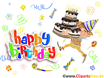 Kostenlose Vorlage zum Ausdrucken Happy Birthday