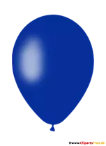Blauer Luftballon PNG-Clipart mit transparentem Hintergrund