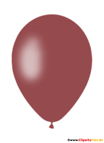 Brauner Luftballon Clipart transparent