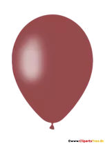 Brauner Luftballon Clipart transparent