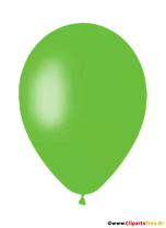 Grüner Luftballon PNG-Clipart mit transparentem Hintergrund