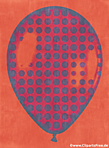 Luftballo Pop Art Bild, Clipart, Illustration