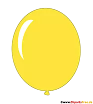 Luftballon Gelb Clipart transparent